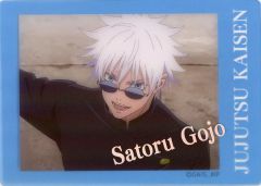 [Used] Character Card Satoru Gojo(Right hand raised/Foil stamped rare) "Jujutsu Kaisen Season 2 Kaigyoku/Tamaori Pashakore Clear Ver."