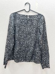 フラメンコ ブラウス 黒 水玉 シフォンジョーゼット - メルカリ