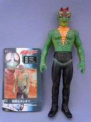 ☆仮面ライダー 怪人シリーズEX死神カメレオン！当時物ソフビ タグ付き