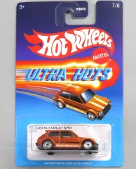 【中古】ミニカー 1/64 TOYOTA STARLET KP61(オレンジメタリック×ホワイト) 「Hot Wheels ULTRA HOTS」 [JBY66]