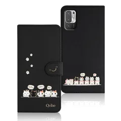 【新品】 Qribo Redmi Note 10 JE ケース 手帳型 Redmi Note 10T ケース 手帳型 XIG02 カバー シンプルなのに可愛いデザイン エンボス加工猫柄 うれしい気持ち 6.5インチ対応 シャオミRedmi Note 10 JE