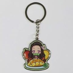 [중고]키링 쫓는 문두자(망고) 당지 메탈키링[귀멸의 칼날] 미야자키 한정