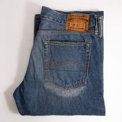 상태좋음 STUDIO D'ARTISAN タイトストレート・リメイクジーンズ D1682A 32 デニムパンツ ステュディオ ダルチザン 26090317