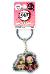 [중고]키링 단문 禰豆子(合掌造り) 메탈키링[귀멸의 칼날] 히다 한정