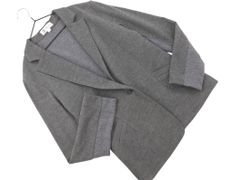 MICHEL KLEIN ミッシェルクラン ウール100% テーラード ジャケット size40/グレー ◇■ レディース
