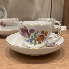 中国清時代 新渡青花魚図煎茶碗5客 木箱付 口径約6㎝ 新Y8-0828