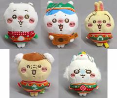 [중고]키링 전 5종 세트 봉제인형키링[에니마이 복권 치이카와] D상