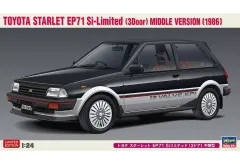 【中古】プラモデル 1/24 トヨタ スターレット EP71 Siリミテッド 3ドア 中期型 [20425]