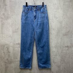 ▽ 新品 musinsa standard ムシンサスタンダード ストレート デニムパンツ カジュアル デイリーユース 27 青 ■■ レディース