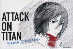 [중고] 배지 핀즈 미카사 아커만[진격의 거인 WIT STUDIO 스퀘어 캔 배지 컬렉션]