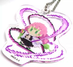 [Used] Keychain - Kanroji Mitsuri Acrylic Charm - "Demon Slayer: Kimetsu no Yaiba Dot Series Aniplex Online Lottery" Prize D