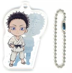 [Used] Keychain - Hakuji (martial arts uniform) Kyun Chara Acrylic Charm - "Ichiban Kuji Demon Slayer: Kimetsu no Yaiba ~Brothers of Thunder~" Prize F