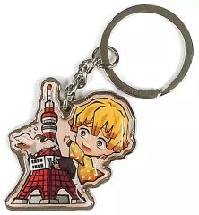[Used] Miscellaneous Goods Zenitsu Agatsuma(Tokyo Tower) Metal Keychain "Demon Slayer: Kimetsu no Yaiba" Tokyo Limited Edition