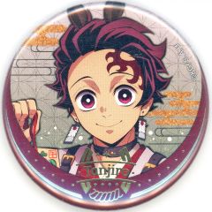 [Used] Badges and Pins Tanjirō Kamado"Demon Slayer: Kimetsu no Yaiba Year of the Horse Event 2026 in ufotable Cafe x Machi Asobi CAFE x ufotable DINING Random Foil-Stamped Can Badge"