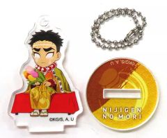 [Used] Keychain Himejima Gyomei "Demon Slayer: Kimetsu no Yaiba x Nijigen no Mori"Stand Acrylic keychain with accessory [2023]