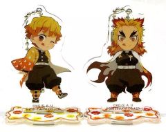 [Used] Miscellaneous Goods Zenitsu Agatsuma& Rengoku Kyojuro Acrylic Stand Set of 2 mascots Milky× Demon Slayer