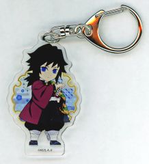 [Used] Keychain - Giyu Tomioka Deformed Acrylic Charm - "Demon Slayer: Kimetsu no Yaiba the Movie: Infinity Castle Arc - Chapter 1: Akaza's Return" - Theater Goods