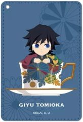 [Used] Wallet/Pass Case - Giyu Tomioka Mini Character Teacup Ver. 1-Pocket Pass Case - "Demon Slayer: Kimetsu no Yaiba"