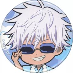 [Used] Badges and Pins Satoru Gojo"Jujutsu Kaisen x Gokurakuyu/RAKU SPA Gokuraku Jujuyasumi Can Badge (Mini Character)"