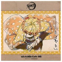 [Used] Character Card Zenitsu Agatsuma Mini Card "Demon Slayer: Kimetsu no Yaiba Character Picture Scroll Cafe in ufotable Cafe Fourth Phase" Special Offer for Purchase of Eligible Products (5th Web Order Round)
