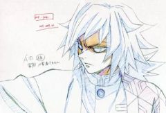 [Used] Postcard: Giyu Tomioka (glaring/bust-up) - Exhibition original artwork postcard from "Demon Slayer: Kimetsu no Yaiba Character Picture Scroll Cafe in ufotable Cafe, Second Phase"