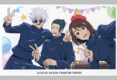[Used] Character Card A.Satoru Gojo&Xia Yujie&Shōko Ieiri Phantom Night Card "Fan Parade Lottery Jujutsu Kaisen Kaigyoku/Tamaori" Double Chance Consecutive Purchase Bonus