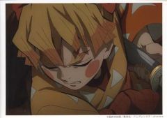 [Used] Character Card Zenitsu Agatsuma"Demon Slayer: Kimetsu no Yaiba, season 2×ufotable Cafe×Machi Asobi CAFE Random Scene Bromide Lottery Episode 5