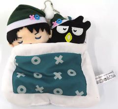 [중고] 봉제인형 마스코트 봉제인형 배지 리바이 아커만&배드바츠마루 이불 봉제 인형 마스코트 [진격의 거인×산리오 캐릭터즈 제3탄]