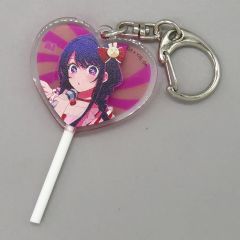 [중고]키링 호시노 아이 페로 캔 바람키링[[추리의 아이]×SWEETS PARADISE B-KOMACHI STAGE CAFE]