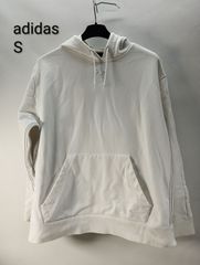 E157 アディダス×アレキサンダーワン コラボ 反転ロゴ パーカー 白 Sadidas Originals by Alexander Wang AW Hoodie サイズS【希少】adidas オリジナルス ア逆さロゴ フーディー 9/14