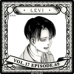 [중고] 캐릭터 카드 리바이 아커만(VOL.17 EPISODE.69) 스크리어 카드 [[진격의 거인]”MEMORIAL FRAGMENT” 리바이버스데이 2022] 대상 상품 구입 특전