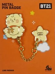 [중고] 배지 핀즈 RJ(진) 메탈 핀 배지 [BT21]