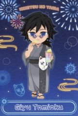 [중고] 엽서 토미오카 요시바타 엽서 [귀멸의 칼날 불꽃놀이 2025 in ufotable Cafe×마치아 소비 CAFE×ufotable DINING 후기] 음료 메뉴 주문 특전