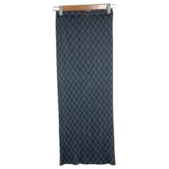 PLEATS PLEASE ISSEY MIYAKE プリーツプリーズ イッセイミヤケ チェック ロングスカート PP31-JG965 サイズ1 ブラック グレー レディース ロングスカート 古着 中古 USED 美品