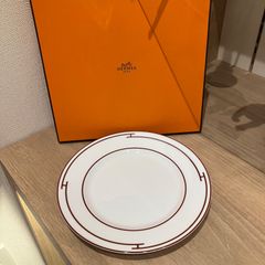 訳アリ HERMES 食器 皿 プレート ラリー 24 オーバルプレートミニ