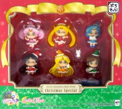 [Used] Trading Figure Petit Chara! Pretty Guardian Sailor Moon Christmas Special (Set of 6) MegaHouse Shop & Premium Bandai Limited