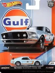 【中古】ミニカー 1/64 ’69 FORD MUSTANG BOSS 302 「Hot Wheels カーカルチャー Gulf Racing」 [GFY03]