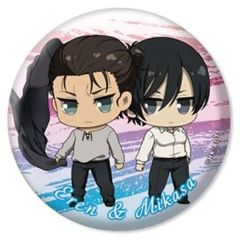 [중고] 배지 핀스 엘렌 & 미카사 쁘띠 딸 캔 배지 [진격의 거인 The Final Season]