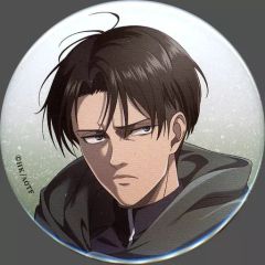 [중고] 배지 핀스 리바이 [진격의 거인 당 츠키! 트레이딩 캔 배지]