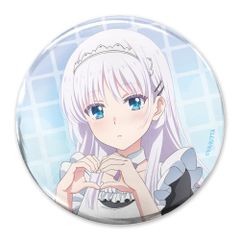 【新品】TVアニメ Summer Pockets 描き下ろし 鳴瀬しろは 65mm缶バッジ ご奉仕メイドVer.【正規品】