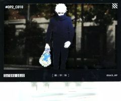 [중고]아크릴스탠드· 아크릴 패널 고죠 사토루 아크릴 블록 오프닝 [애니메이션 주술회전전 후기 [교토 자매교 교류회][기수 뇌동]편]