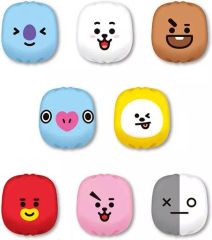 [Used] Plush Mascot & Plush Badge Set of 8 Types "BT21 Otama Collection"