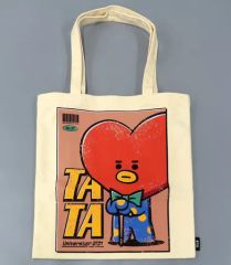 [중고] 잡화 TATA (부이) 캐릭터 코튼 토트 [BT21 × CIAOPANIC TYPY]