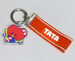 [중고]키링 TATA (부이) 로고 테이프 키 체인 [BT21]