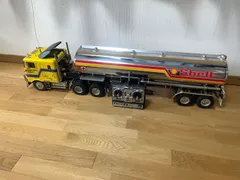 【一部割れあり】シェル Shell 1/14 タンクローリー トレーラー ラジコンRC トラック