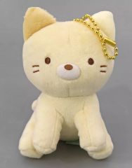 [중고]키링 고양이(부끄러움) 매달려 봉제인형 [스미코구라시]