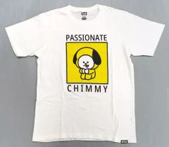 [Used] Clothing CHIMMY (Jimin) White Men's Size L "BT21 x Uniqlo"