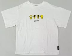 [Used] Clothing CHIMMY (Jimin) Signed Print T-Shirt White Free Size "BT21 x OLIVE des OLIVE"
