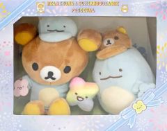 [Used] Plush Toy: Rilakkuma & Tokage Collaboration Plush Toy - "Rilakkuma & Sumikkogurashi Festival" Limited Edition Plush Toy Included with Ticket Bonus