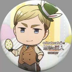 [중고] 배지 핀즈 (캐릭터)에르빈 스미스[진격의 거인 Season 2×animatecafe 트레이딩 캔 배지 부활절 ver.]